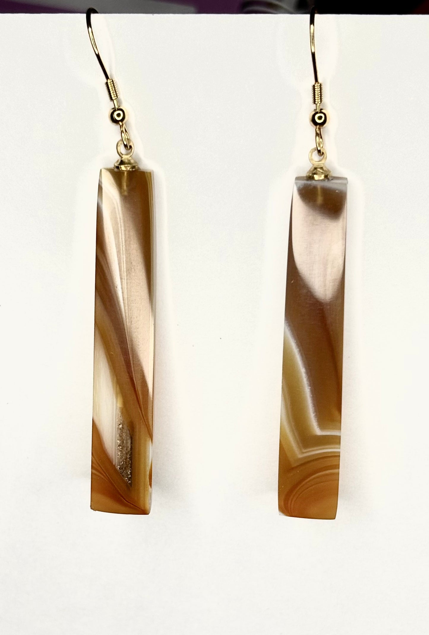 Brazilian Agate dangle earrings