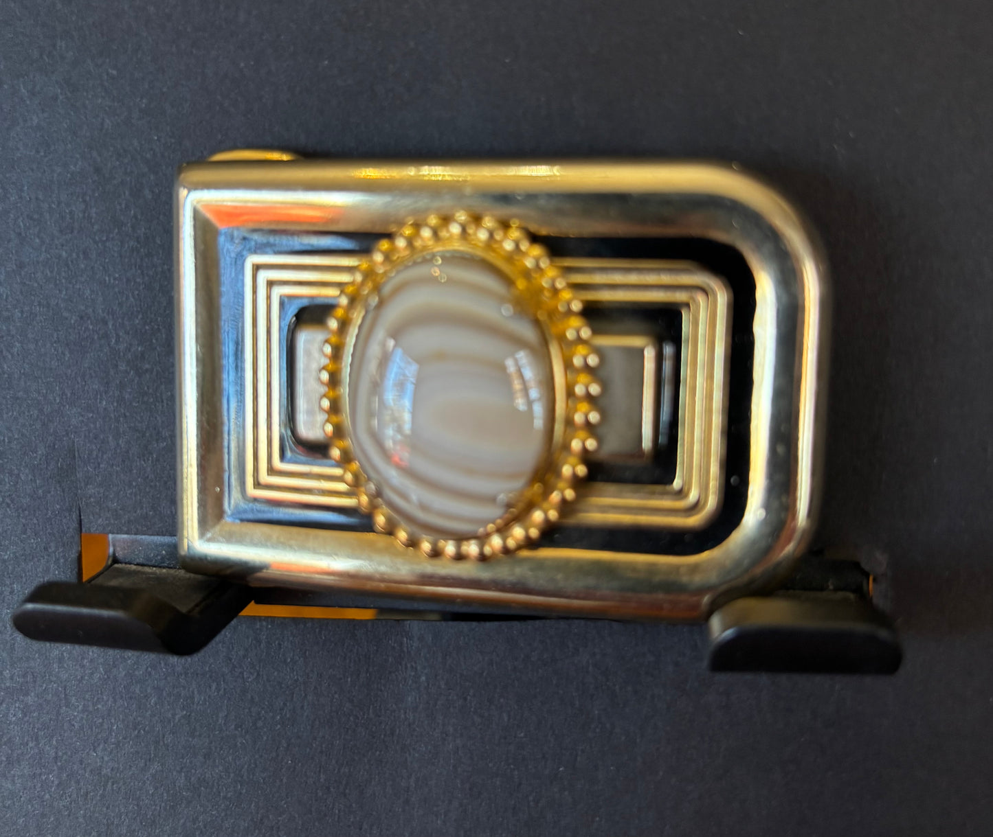 Art Deco inspired small belt buckle