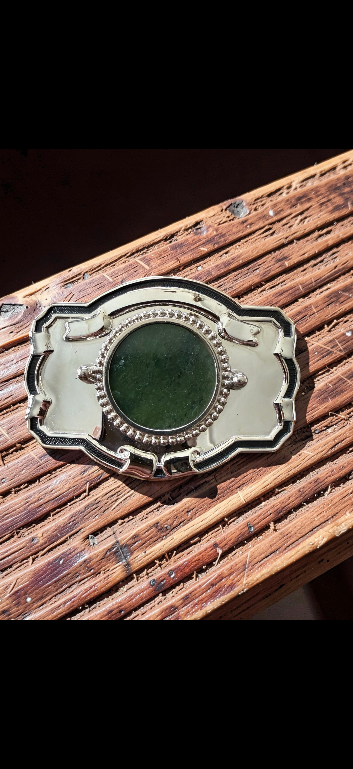 Wyoming jade belt buckle