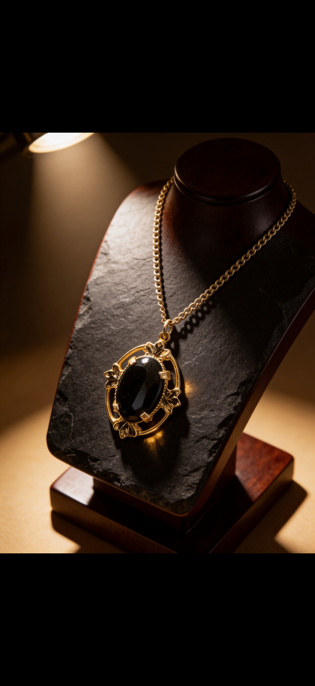 Wyoming black jade pendant.