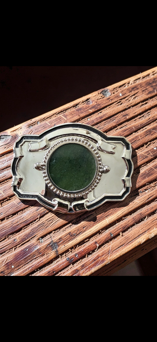 Wyoming jade belt buckle