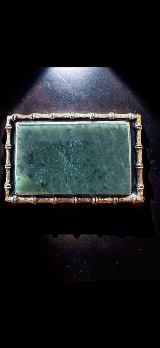 Vintage style Wyoming Jade belt buckle.