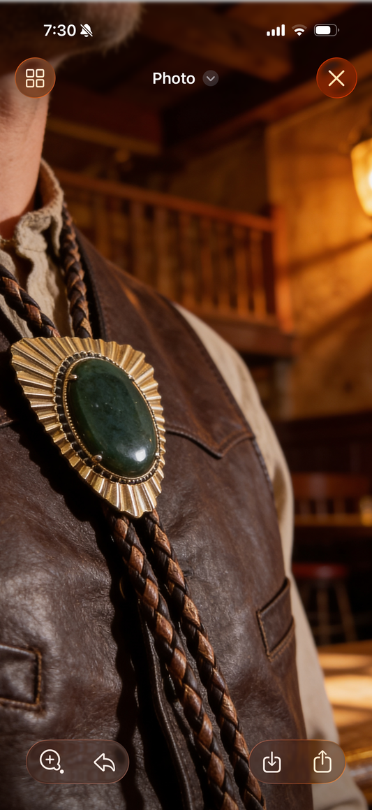 Rare Wyoming jade bola